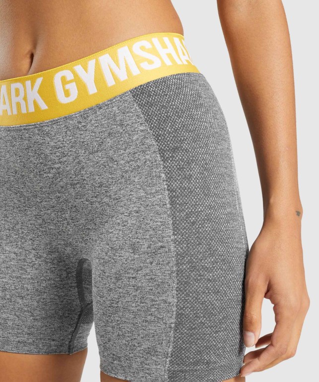 Gymshark Flex Şort Kadın Gri | 396-KWYCQV