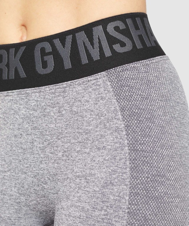 Gymshark Flex Şort Kadın Gri Siyah | 407-EJORIW