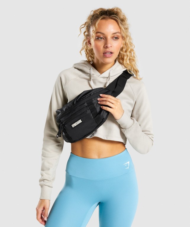 Gymshark GS Cross Body Çanta & Sırt Çantası Kadın Siyah | 027-HYLQXF