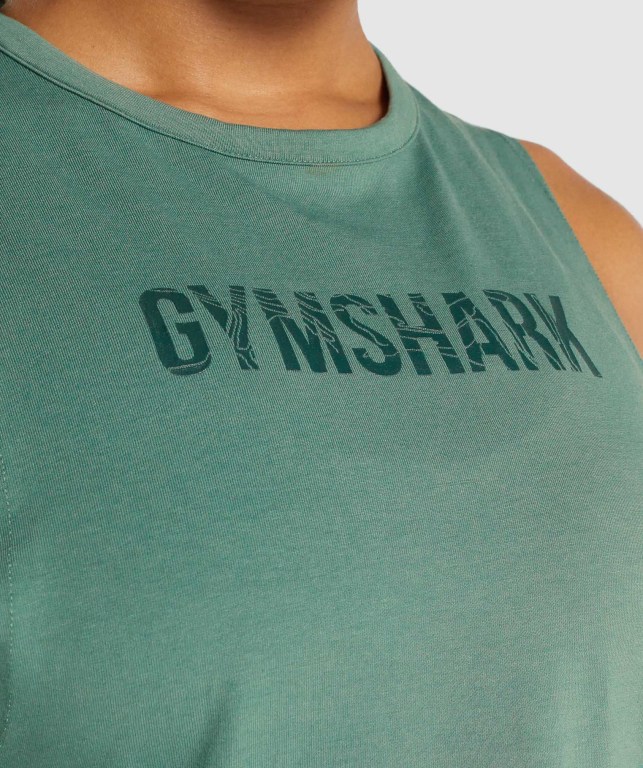 Gymshark GS Power Atlet Kadın Yeşil | 527-KGEBWY