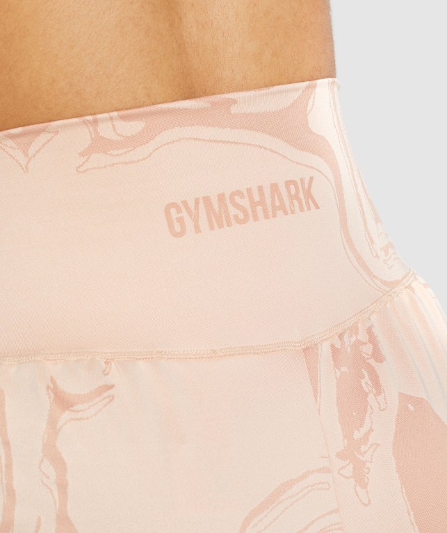 Gymshark GS Power Jacquard Şort Kadın Açık Pembe | 970-OQHIDR