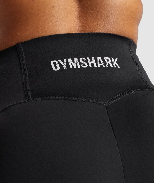 Gymshark GS Power Support Şort Kadın Siyah | 135-FDROXE