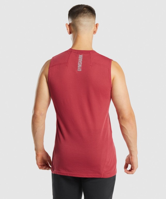 Gymshark Hyper Power Atlet Erkek Kırmızı | 208-TEKMWB