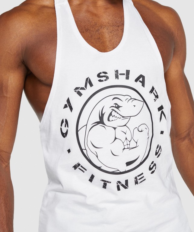 Gymshark Legacy Atlet Erkek Beyaz | 850-ZEXMGN