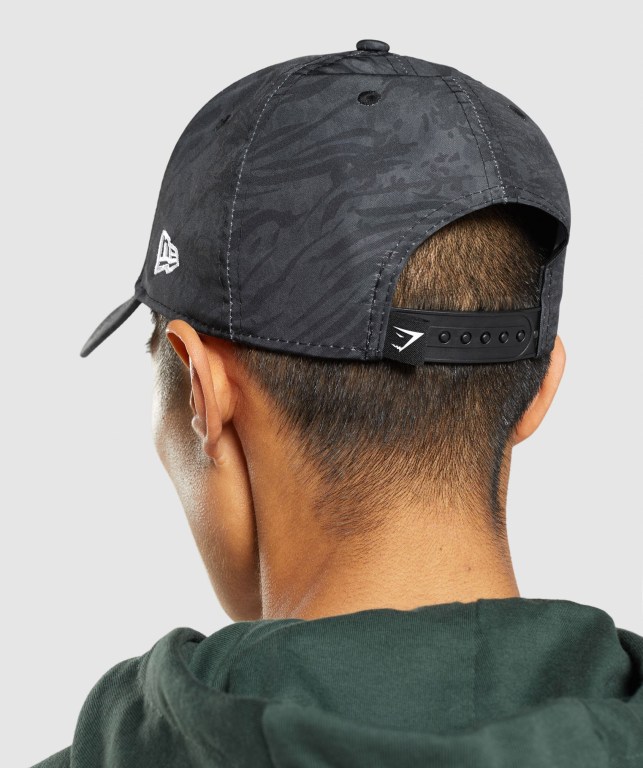 Gymshark Manimal Snapback Saç Bandı Erkek Siyah | 324-XRZFLU