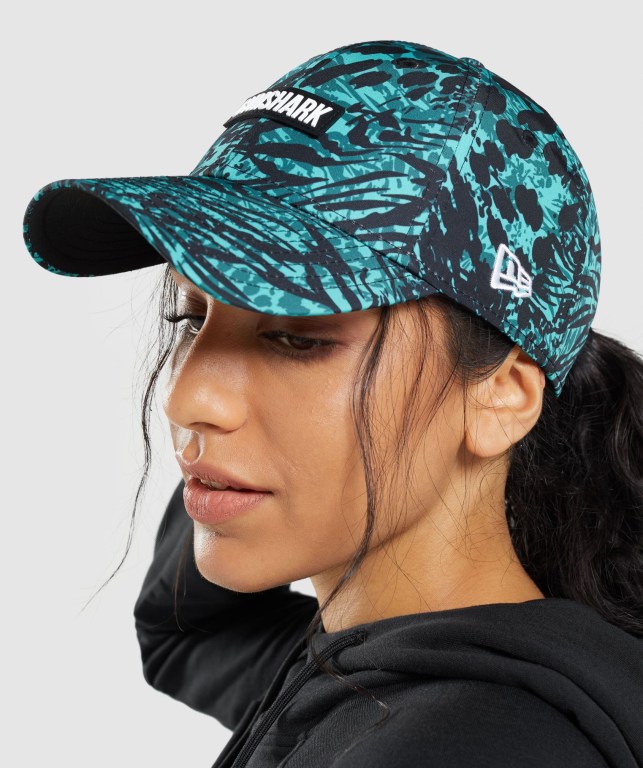 Gymshark Manimal Snapback Saç Bandı Erkek Turkuaz | 684-LSFMCH