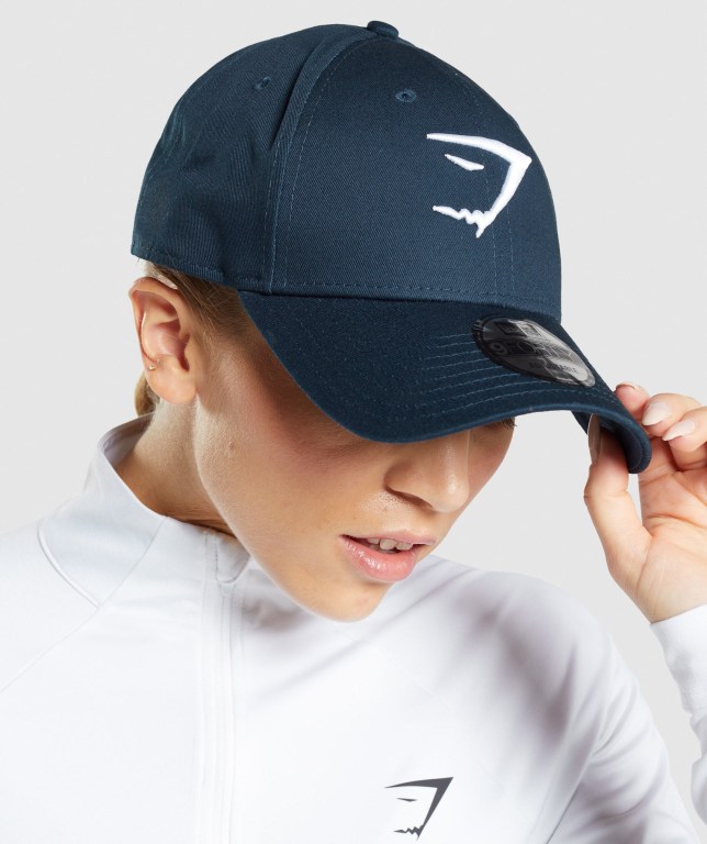 Gymshark New Era 9FORTY Adjustable Saç Bandı Kadın Mavi | 271-HZXQVN