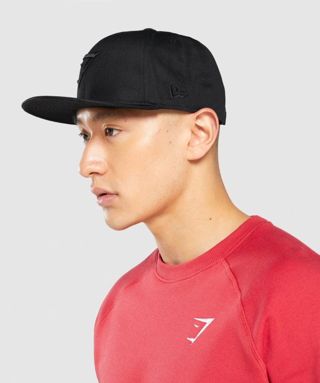 Gymshark New Era 9Fifty Snapback Saç Bandı Kadın Siyah | 235-BLGWHU