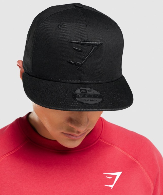 Gymshark New Era 9Fifty Snapback Saç Bandı Kadın Siyah | 235-BLGWHU