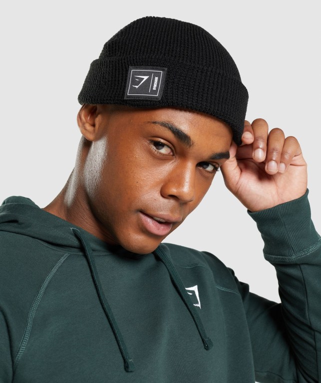 Gymshark New Era Fishermans Beanie Saç Bandı Kadın Siyah | 473-LHIJUX