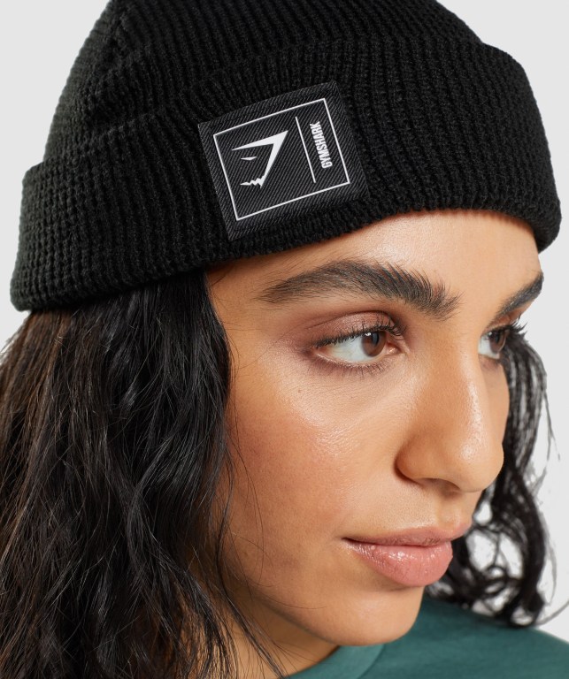 Gymshark New Era Fishermans Beanie Saç Bandı Erkek Siyah | 563-MWJHVZ