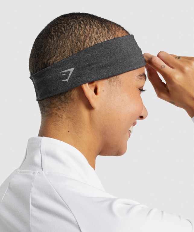 Gymshark New Era Headband Saç Bandı Erkek Siyah | 605-AYIMCE