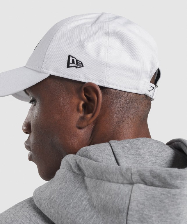 Gymshark New Era Legacy 9Forty Saç Bandı Kadın Beyaz | 365-PZLCKB