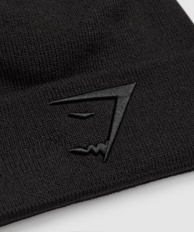 Gymshark New Era Sharkhead Cuff Knit Saç Bandı Kadın Siyah | 086-CMLSOR