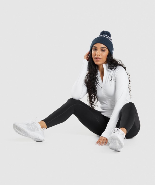 Gymshark New Era Tab Beanie Saç Bandı Erkek Mavi | 367-WTSKFH