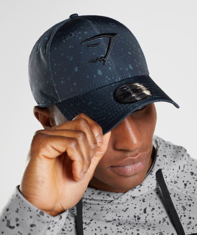 Gymshark New Era Universe Print Saç Bandı Erkek Lacivert Beyaz | 150-OPTBRS