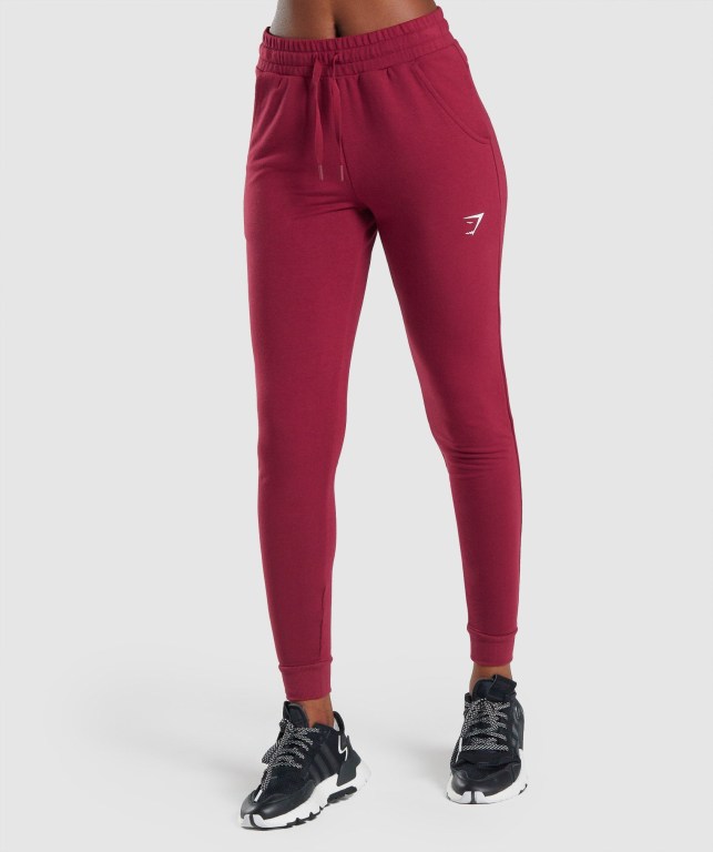 Gymshark Pippa Antrenman Jogger Pantolon Kadın Bordo | 391-AYHPZJ