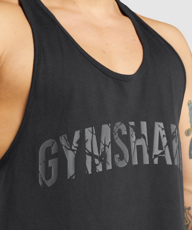 Gymshark Power Atlet Erkek Siyah | 297-RLNJFY