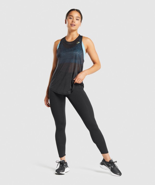 Gymshark Pulse Hafif Atlet Kadın Siyah | 852-JMFXBK