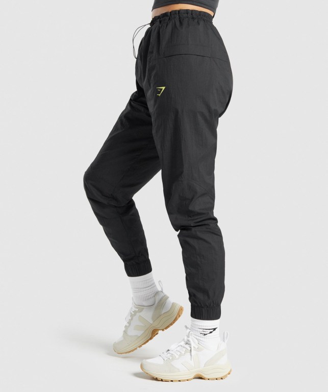 Gymshark Pulse Woven Jogger Pantolon Kadın Siyah | 540-GYWDAB