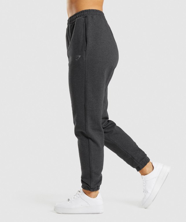 Gymshark Rest Day Sweats Jogger Pantolon Kadın Siyah | 926-MLWPJG