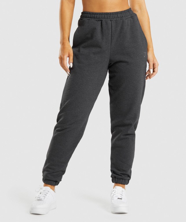 Gymshark Rest Day Sweats Jogger Pantolon Kadın Siyah | 926-MLWPJG