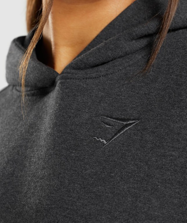 Gymshark Rest Day Sweats Kapüşonlu Sweatshirt Kadın Siyah | 743-WDEOPK