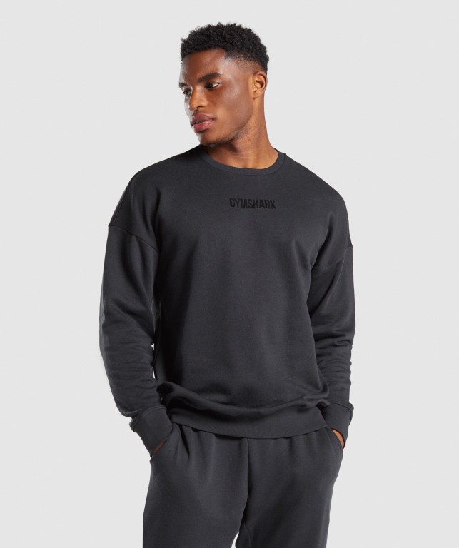 Gymshark Restore Sweatshirt Kapüşonlu Sweatshirt Erkek Siyah | 329-ZOHQTX