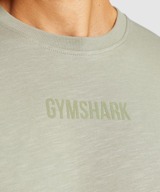 Gymshark Restore Tişört Erkek Açık Yeşil | 786-TSOBLG