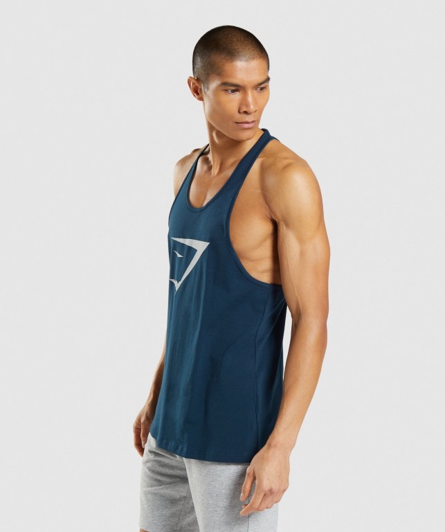 Gymshark Sharkhead Infill Atlet Erkek Lacivert | 582-XVKTZI