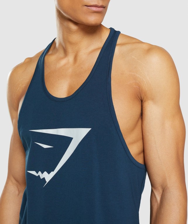 Gymshark Sharkhead Infill Atlet Erkek Lacivert | 582-XVKTZI