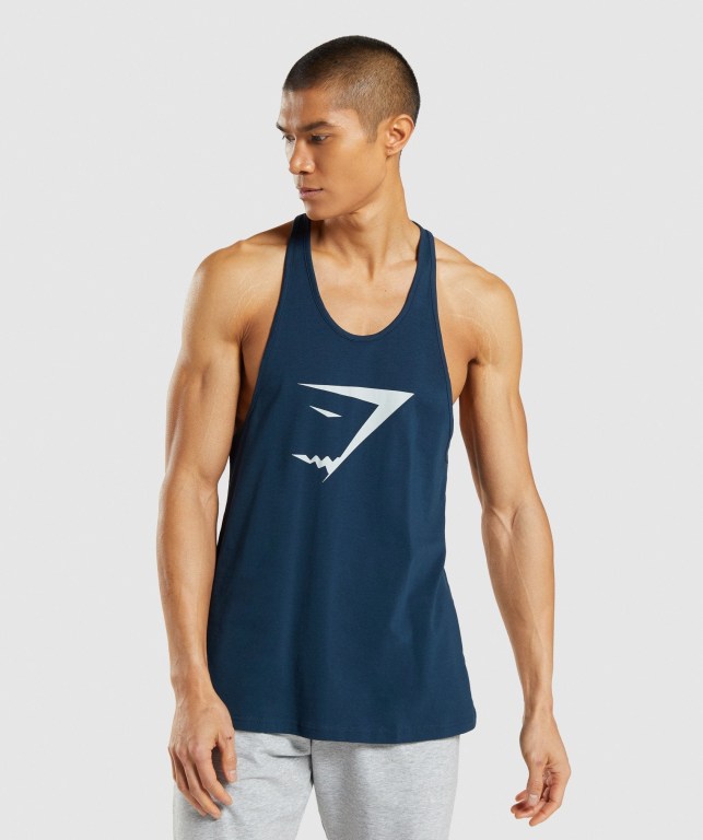 Gymshark Sharkhead Infill Atlet Erkek Lacivert | 582-XVKTZI