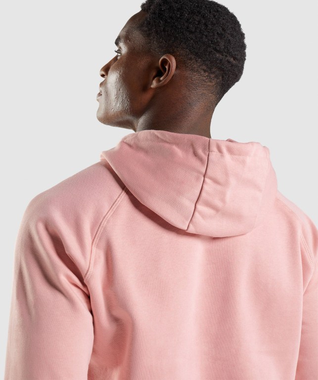 Gymshark Sharkhead Infill Kapüşonlu Sweatshirt Erkek Pembe | 456-GABUKX