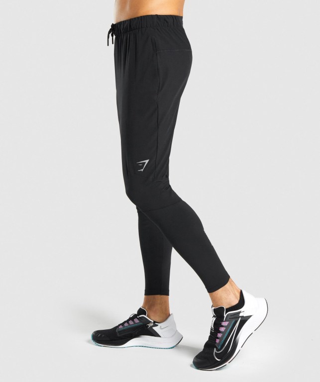 Gymshark Speed Jogger Pantolon Erkek Siyah | 728-FSVTZR