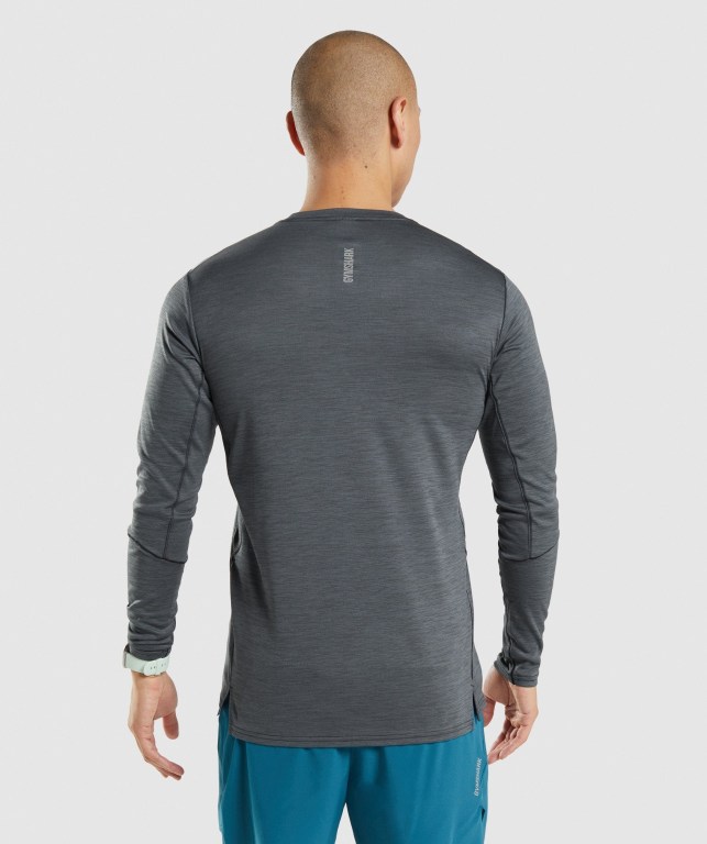 Gymshark Speed Tişört Erkek Siyah Gri | 812-QUGBDI