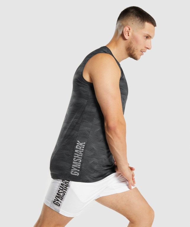 Gymshark Spor Atlet Erkek Siyah | 924-EXKUWV