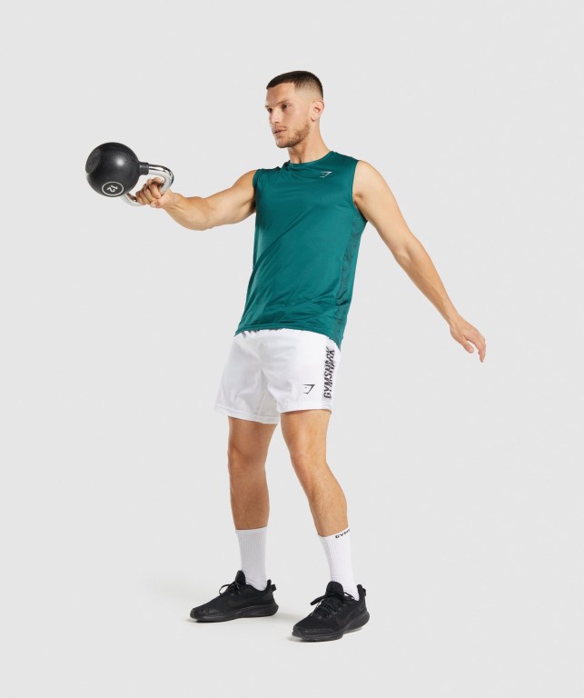 Gymshark Spor Atlet Erkek Turkuaz | 168-KTDYFR