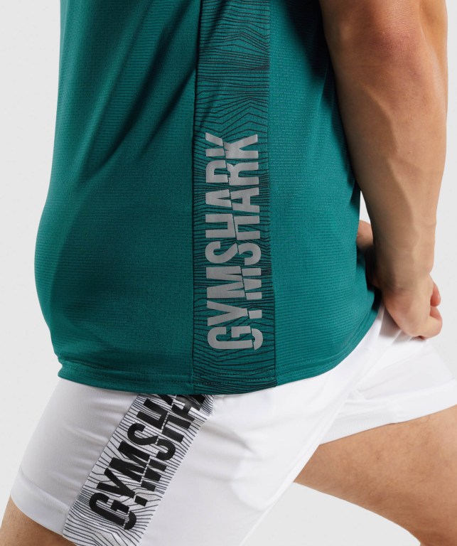 Gymshark Spor Atlet Erkek Turkuaz | 168-KTDYFR