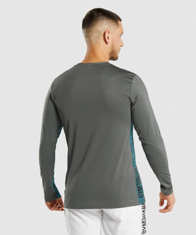 Gymshark Spor Tişört Erkek Gri | 506-CEVHKU