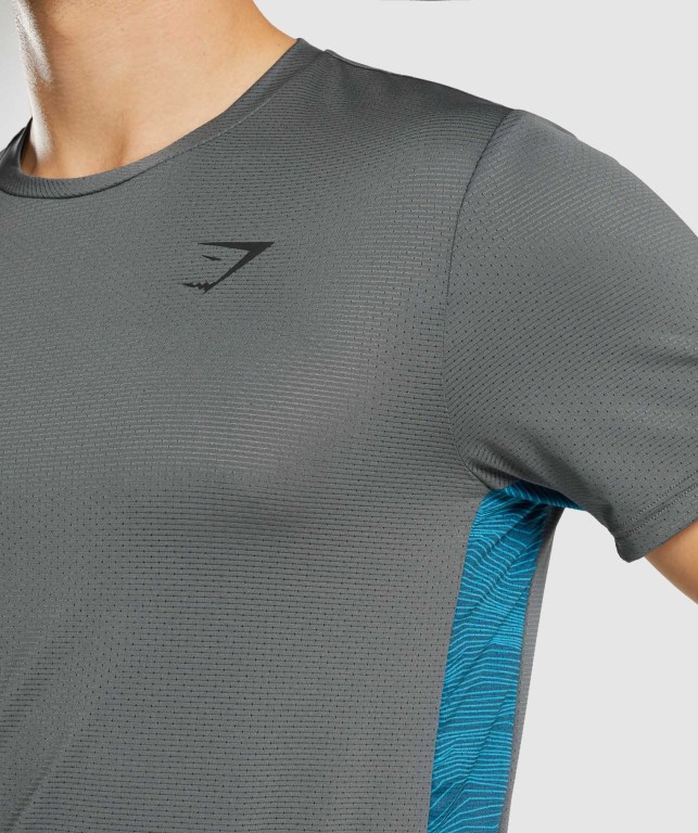 Gymshark Spor Tişört Erkek Gri | 758-YXIVAR