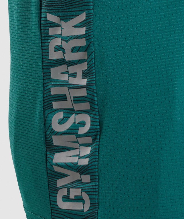 Gymshark Spor Tişört Erkek Turkuaz | 768-UVEGFQ