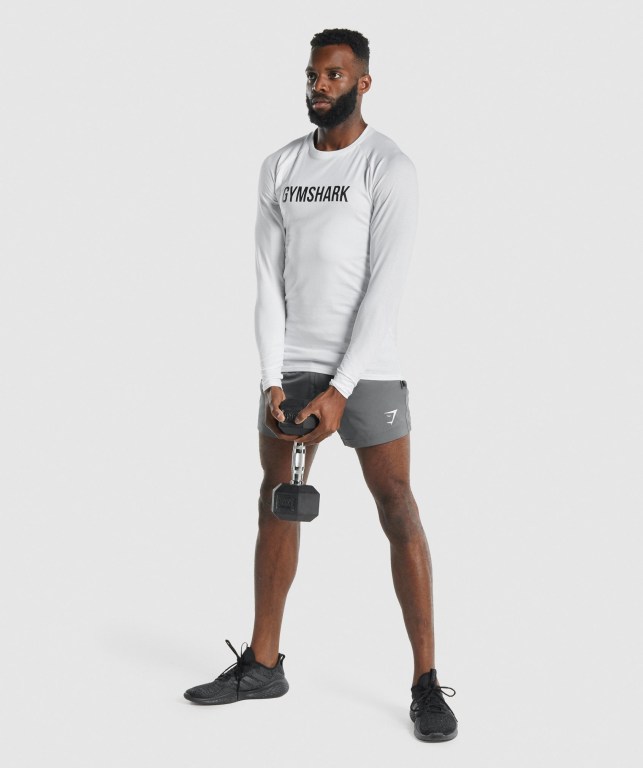 Gymshark Spor Şort Erkek Gri | 265-UFQXBT