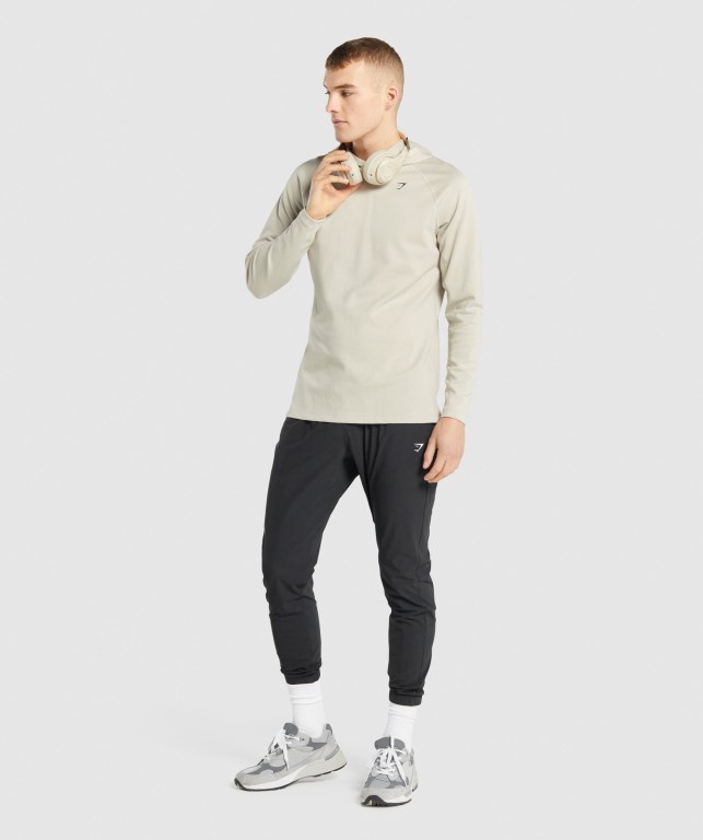 Gymshark Studio Kapüşonlu Sweatshirt Erkek Gri | 472-YUITNE