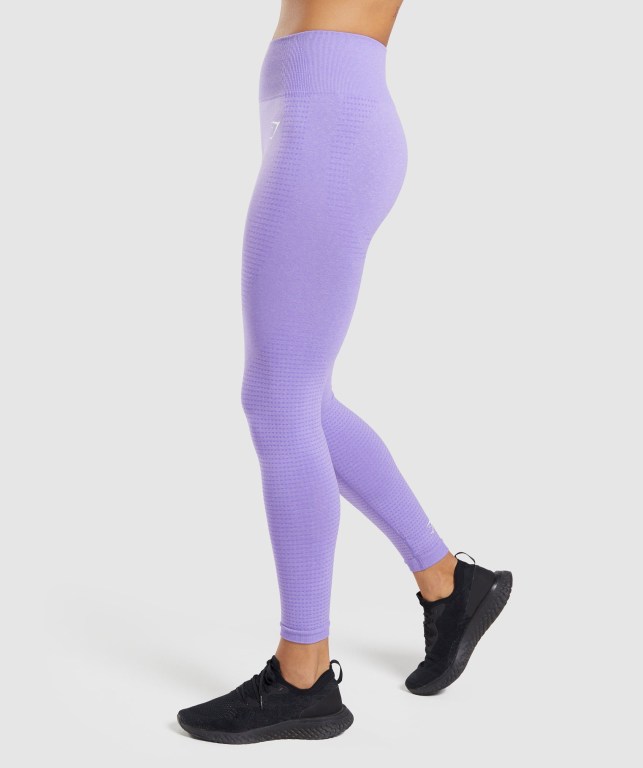 Gymshark Vital Seamless 2.0 High Waisted Tayt Kadın Açık Mor | 156-EJTYFK