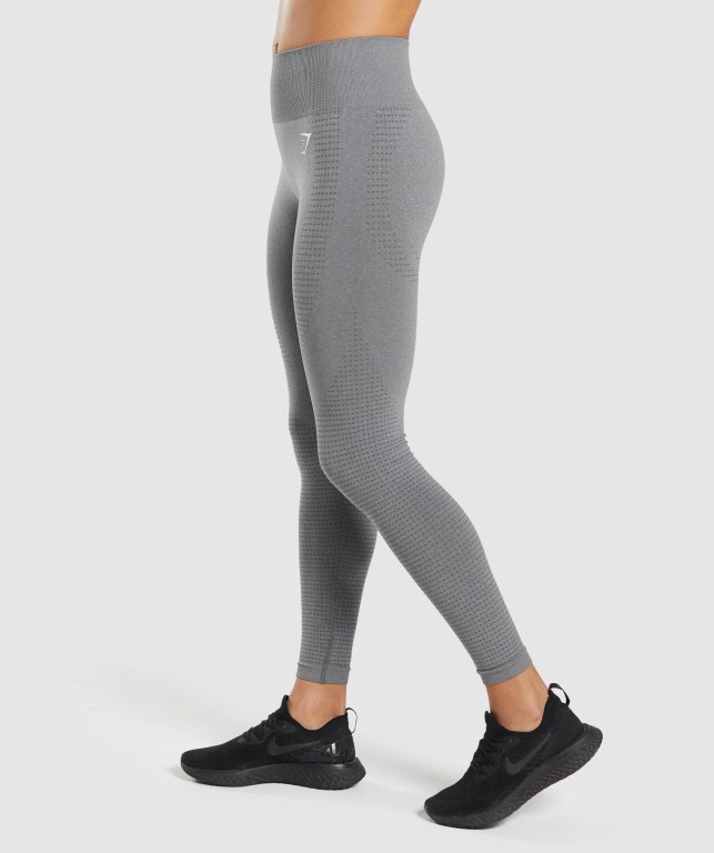 Gymshark Vital Seamless 2.0 High Waisted Tayt Kadın Gri | 342-JHKYXA