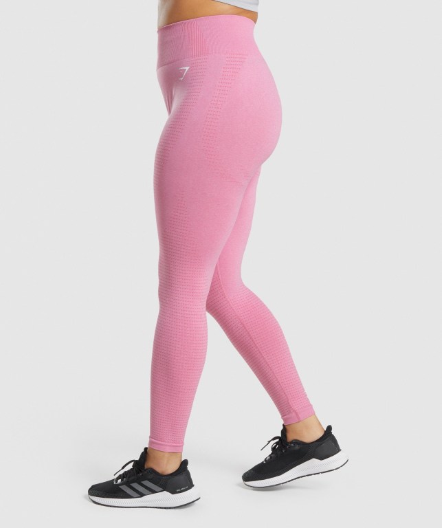 Gymshark Vital Seamless 2.0 High Waisted Tayt Kadın Pembe | 786-RNICXU