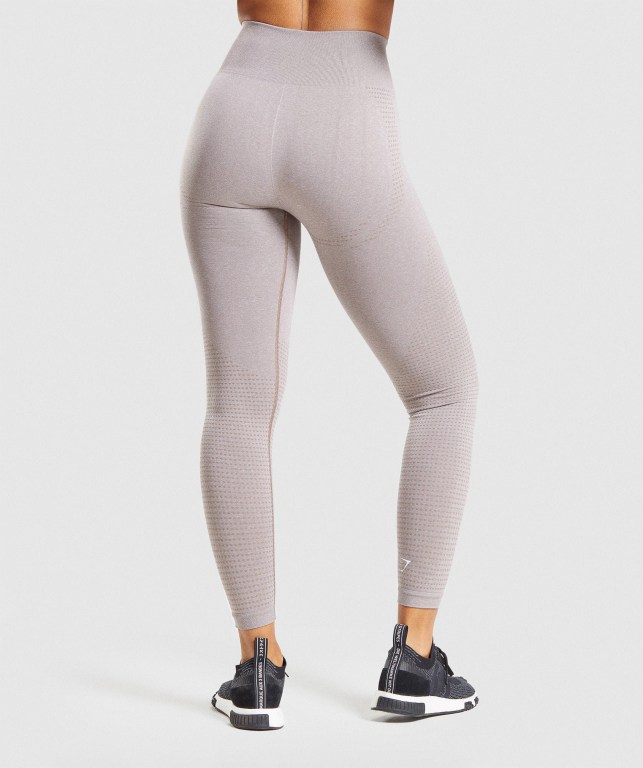 Gymshark Vital Seamless 2.0 High Waisted Tayt Kadın Gri Kahverengi | 912-PVECLF