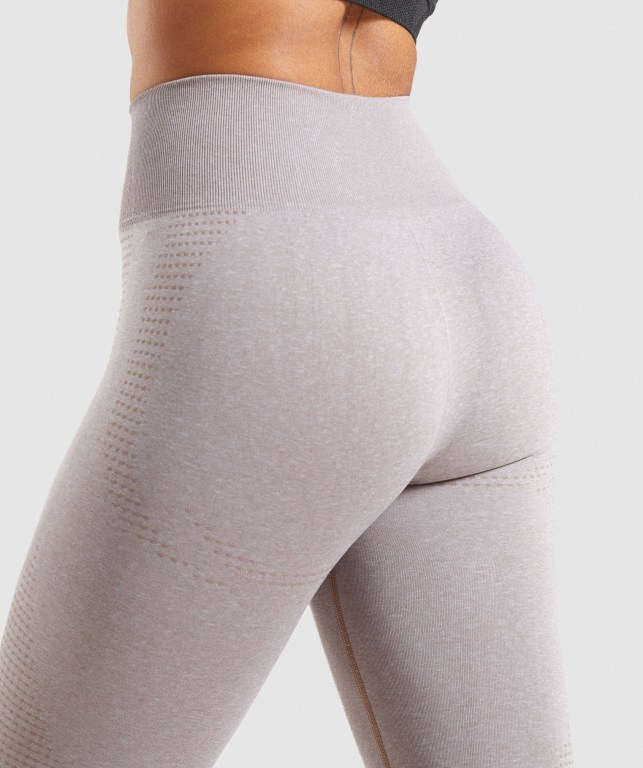 Gymshark Vital Seamless 2.0 High Waisted Tayt Kadın Gri Kahverengi | 912-PVECLF