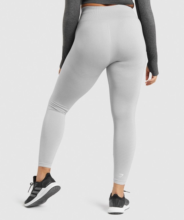 Gymshark Vital Seamless 2.0 High Waisted Tayt Kadın Açık Gri | 954-PJLTAN