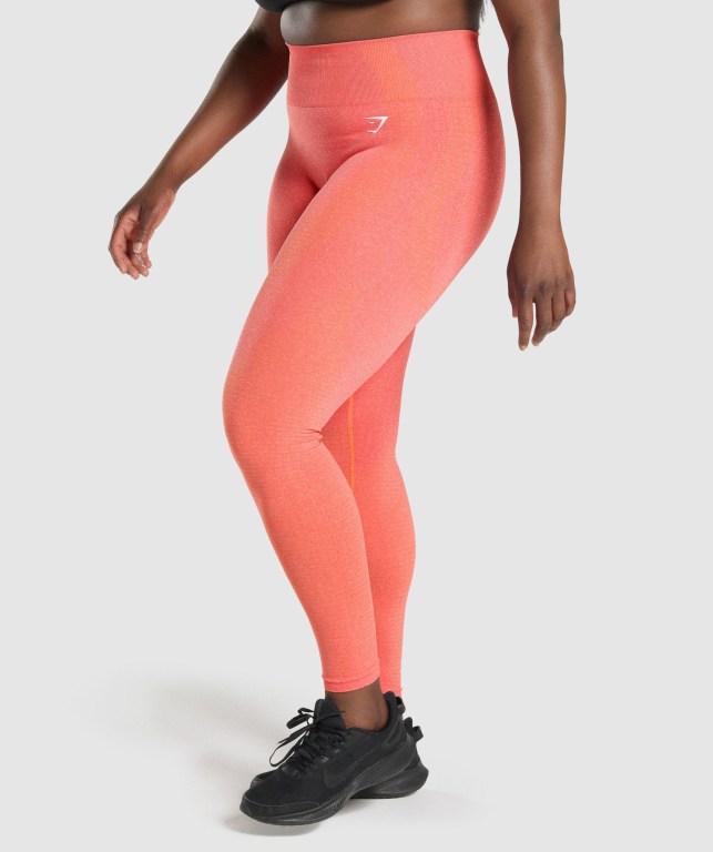 Gymshark Vital Seamless 2.0 High Waisted Tayt Kadın Turuncu | 967-CMUWGF